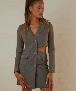 4th & Reckless Josilyn Blazer Dress - Grey 9 4th & Reckless Josilyn Blazer Dress - Grey