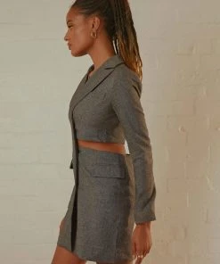 4th & Reckless Josilyn Blazer Dress - Grey 10 4th & Reckless Josilyn Blazer Dress - Grey