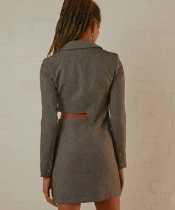 4th & Reckless Josilyn Blazer Dress - Grey 11 4th & Reckless Josilyn Blazer Dress - Grey
