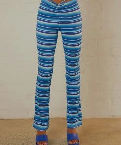 Peppermayo New & Most Loved Take A Trip Pants - Blue Stripe