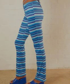 Peppermayo New & Most Loved Take A Trip Pants - Blue Stripe