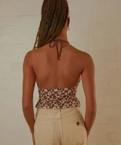 Peppermayo Cosmpolitans Halter Top - Floral Print New & Most Loved