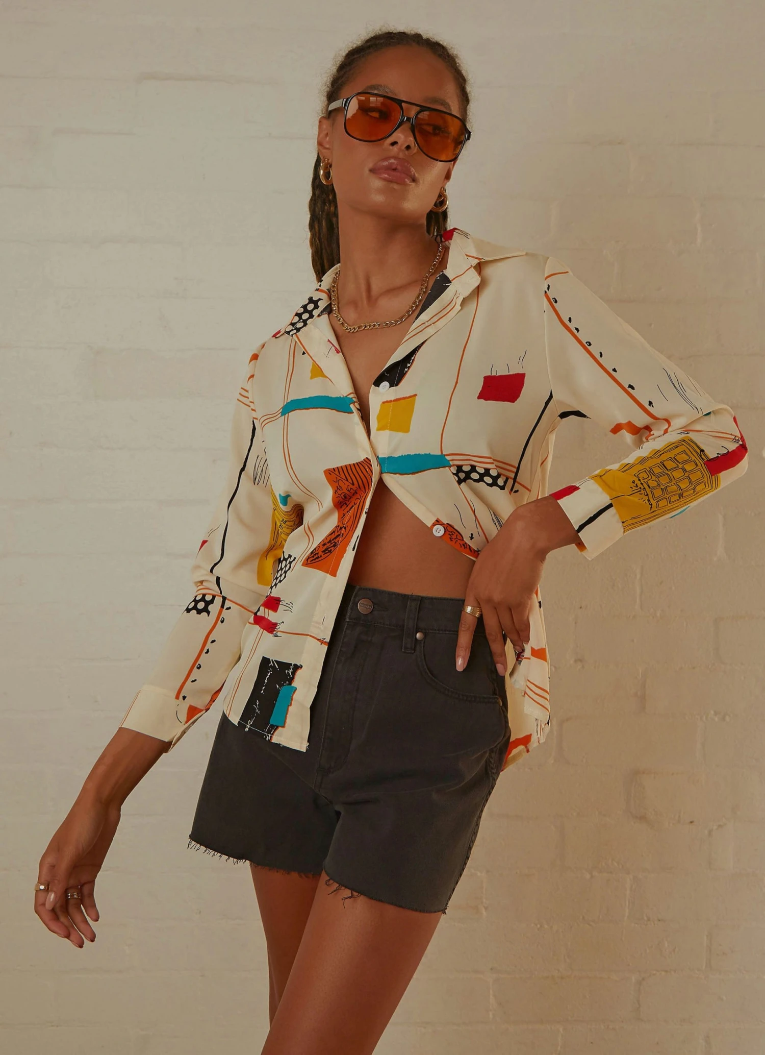 Peppermayo New & Most Loved Amalfi Sunsets Shirt - Multi Print 3 Peppermayo New & Most Loved Amalfi Sunsets Shirt - Multi Print