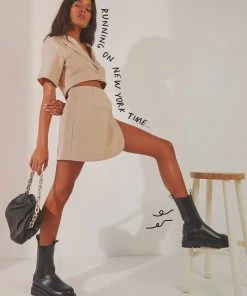 Peppermayo Exclusive New York City Skirt - Taupe New & Most Loved