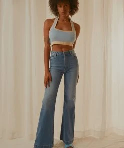 Rolla's Eastcoast Flare Jean - Karen Blue