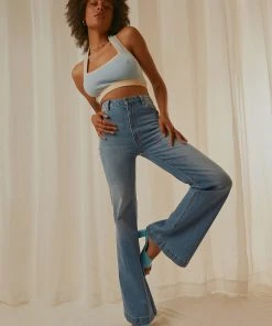 Rolla's Eastcoast Flare Jean - Karen Blue