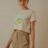 Levi's New & Most Loved Cropped Jordie Tee - Undyed Greige 2 Levi's New & Most Loved Cropped Jordie Tee - Undyed Greige