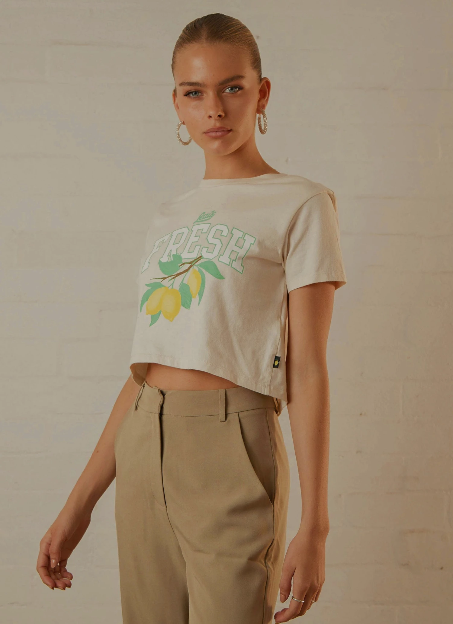 Levi's New & Most Loved Cropped Jordie Tee - Undyed Greige Levi's New & Most Loved Cropped Jordie Tee - Undyed Greige