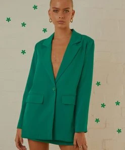 Peppermayo Exclusive Italian Cities Blazer - Jade Green New & Most Loved