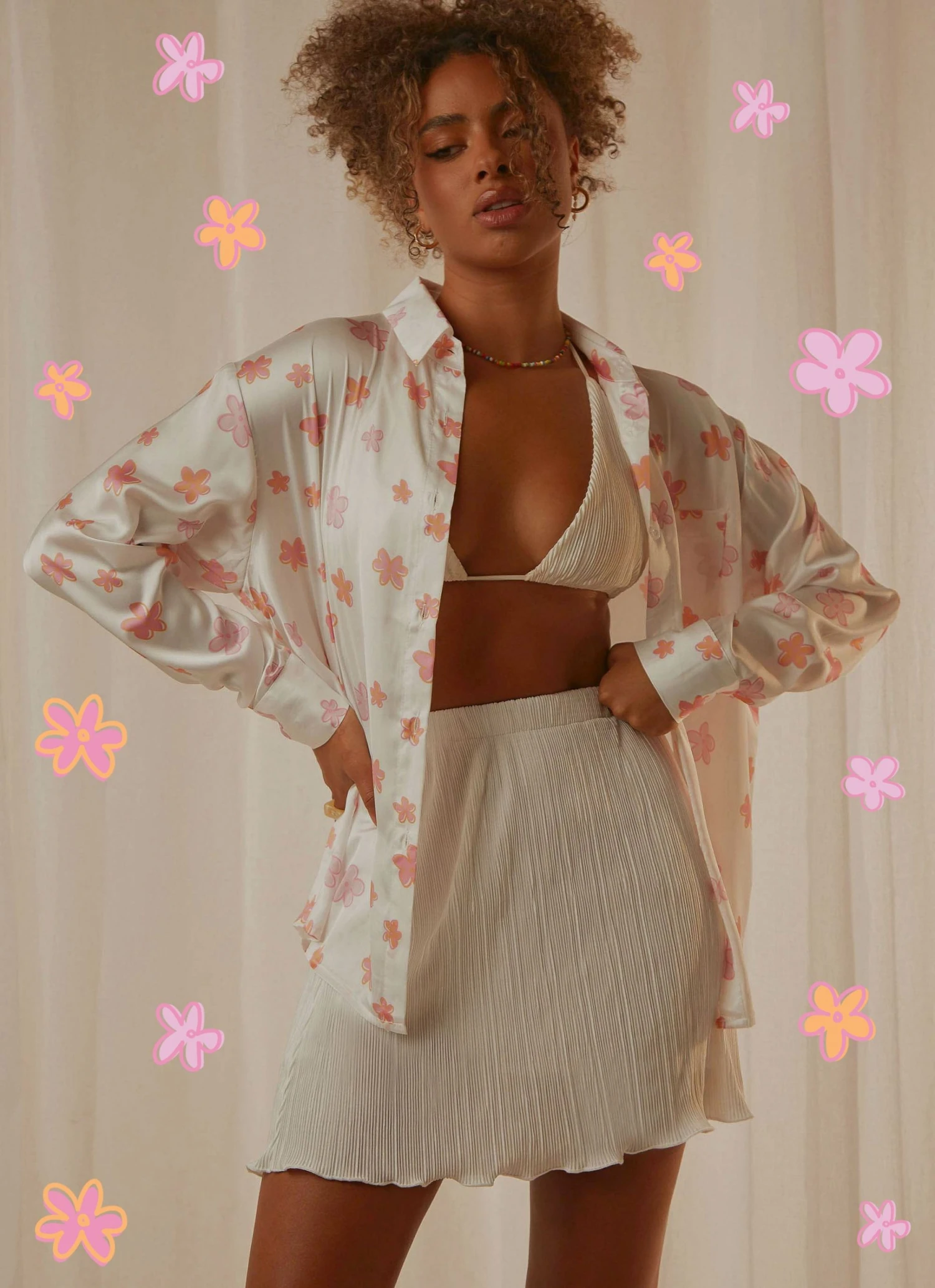 Peppermayo Exclusive Love Interest Shirt - Pink Wild Poppies New & Most Loved 3 Peppermayo Exclusive Love Interest Shirt - Pink Wild Poppies New & Most Loved