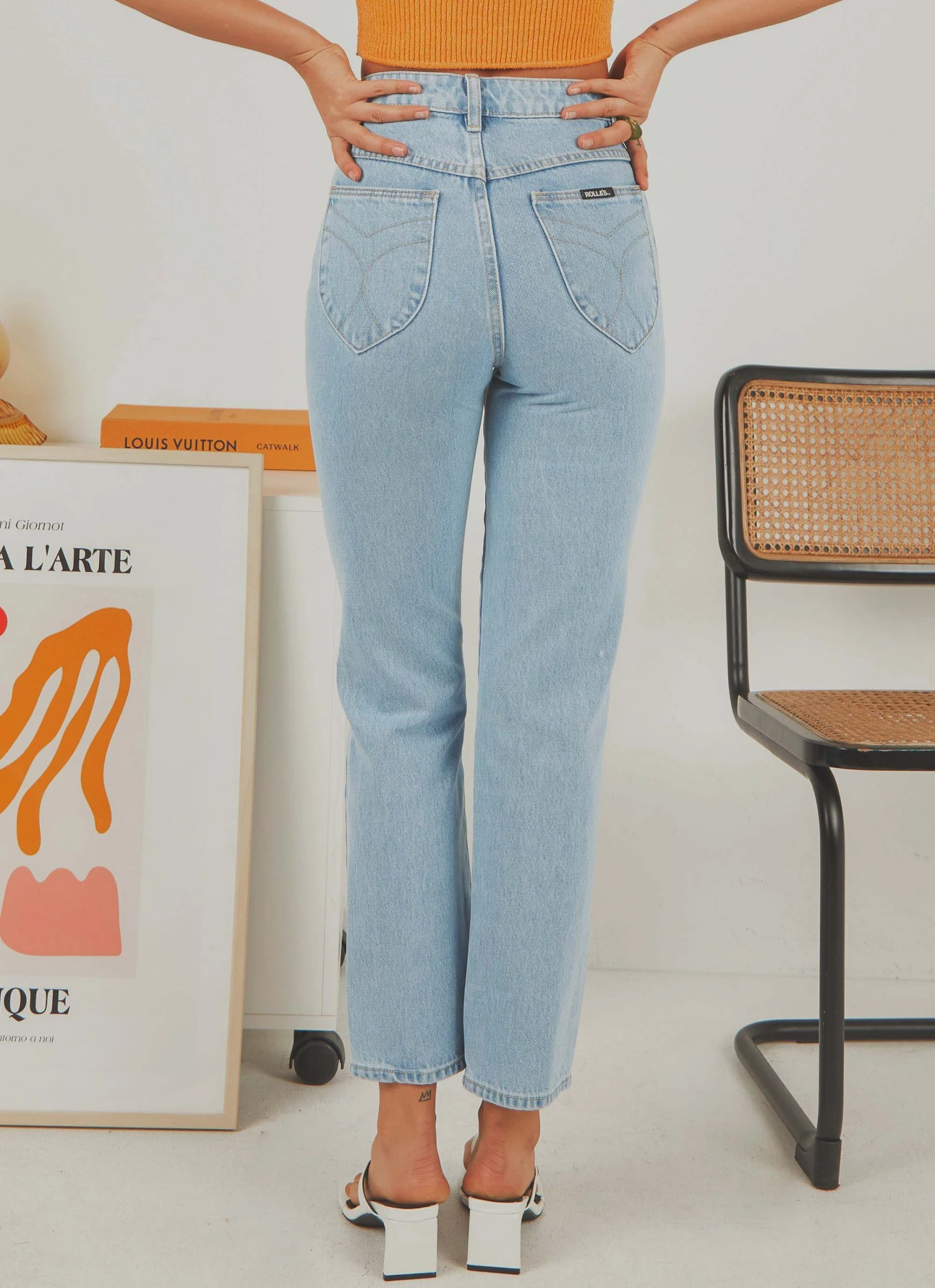 Rolla's Orginal Straight Jeans - Sunday Blue New & Most Loved 7 Rolla's Orginal Straight Jeans - Sunday Blue New & Most Loved