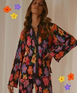 Peppermayo Exclusive Wine Dates Shirt - Noir Bloom New & Most Loved