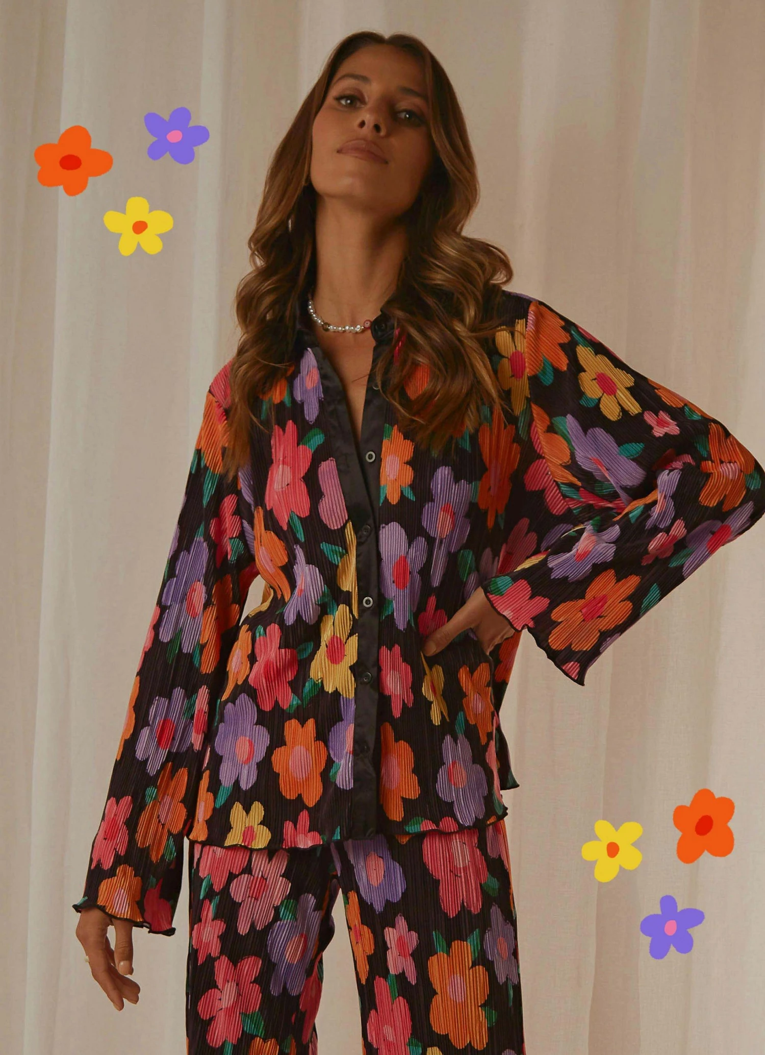 Peppermayo Exclusive Wine Dates Shirt - Noir Bloom New & Most Loved 3 Peppermayo Exclusive Wine Dates Shirt - Noir Bloom New & Most Loved