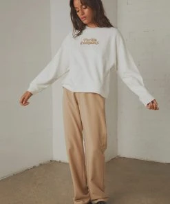 Thrills Truckin Crew - Dirty White New & Most Loved 4 Thrills Truckin Crew - Dirty White New & Most Loved