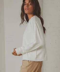 Thrills Truckin Crew - Dirty White New & Most Loved 6 Thrills Truckin Crew - Dirty White New & Most Loved