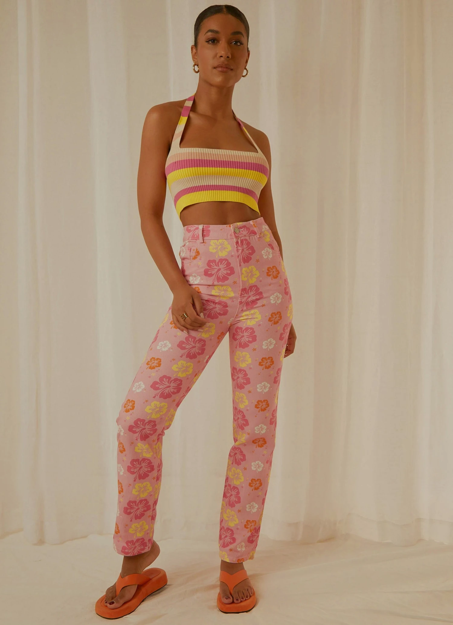 Peppermayo Exclusive Electric Avenue Pants - Hawaiian Floral 3 Peppermayo Exclusive Electric Avenue Pants - Hawaiian Floral