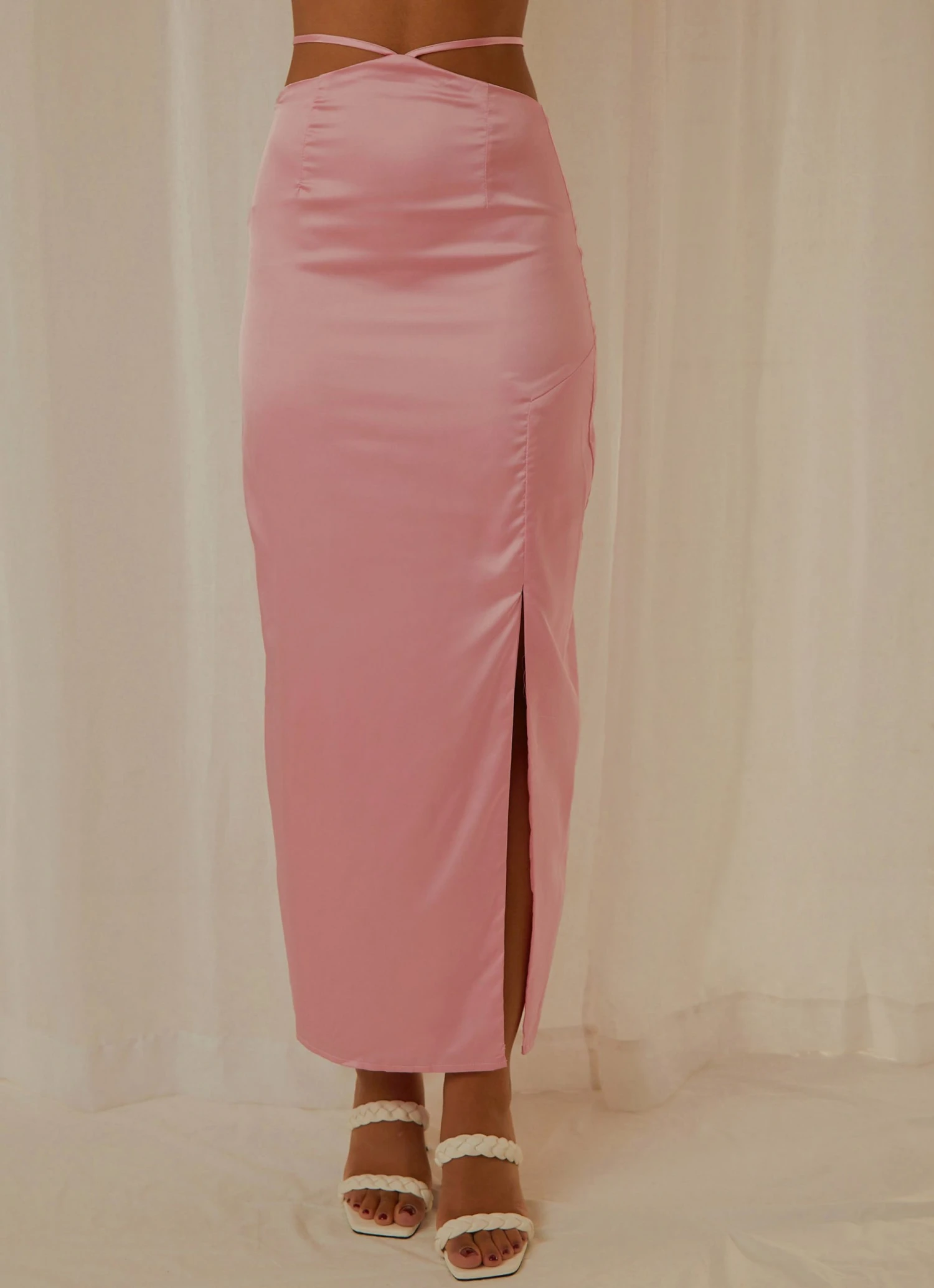 Peppermayo Exclusive From Florence Maxi Skirt - Baby Pink New & Most Loved 5 Peppermayo Exclusive From Florence Maxi Skirt - Baby Pink New & Most Loved