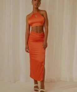 Peppermayo Exclusive Monaco Maxi Skirt - Orange New & Most Loved 8 Peppermayo Exclusive Monaco Maxi Skirt - Orange New & Most Loved
