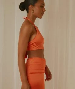 Peppermayo Exclusive New & Most Loved Summer Evenings Halter Top - Orange 5 Peppermayo Exclusive New & Most Loved Summer Evenings Halter Top - Orange