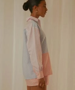 Peppermayo Exclusive Livin' Cool Stripe Shirt - Ocean Stripe