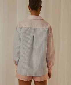 Peppermayo Exclusive Livin' Cool Stripe Shirt - Ocean Stripe