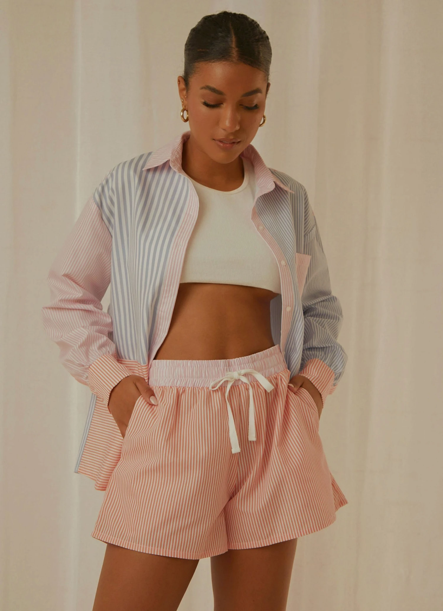 Peppermayo Exclusive Hideaway Stripe Shorts - Sherbert Stripe 3 Peppermayo Exclusive Hideaway Stripe Shorts - Sherbert Stripe