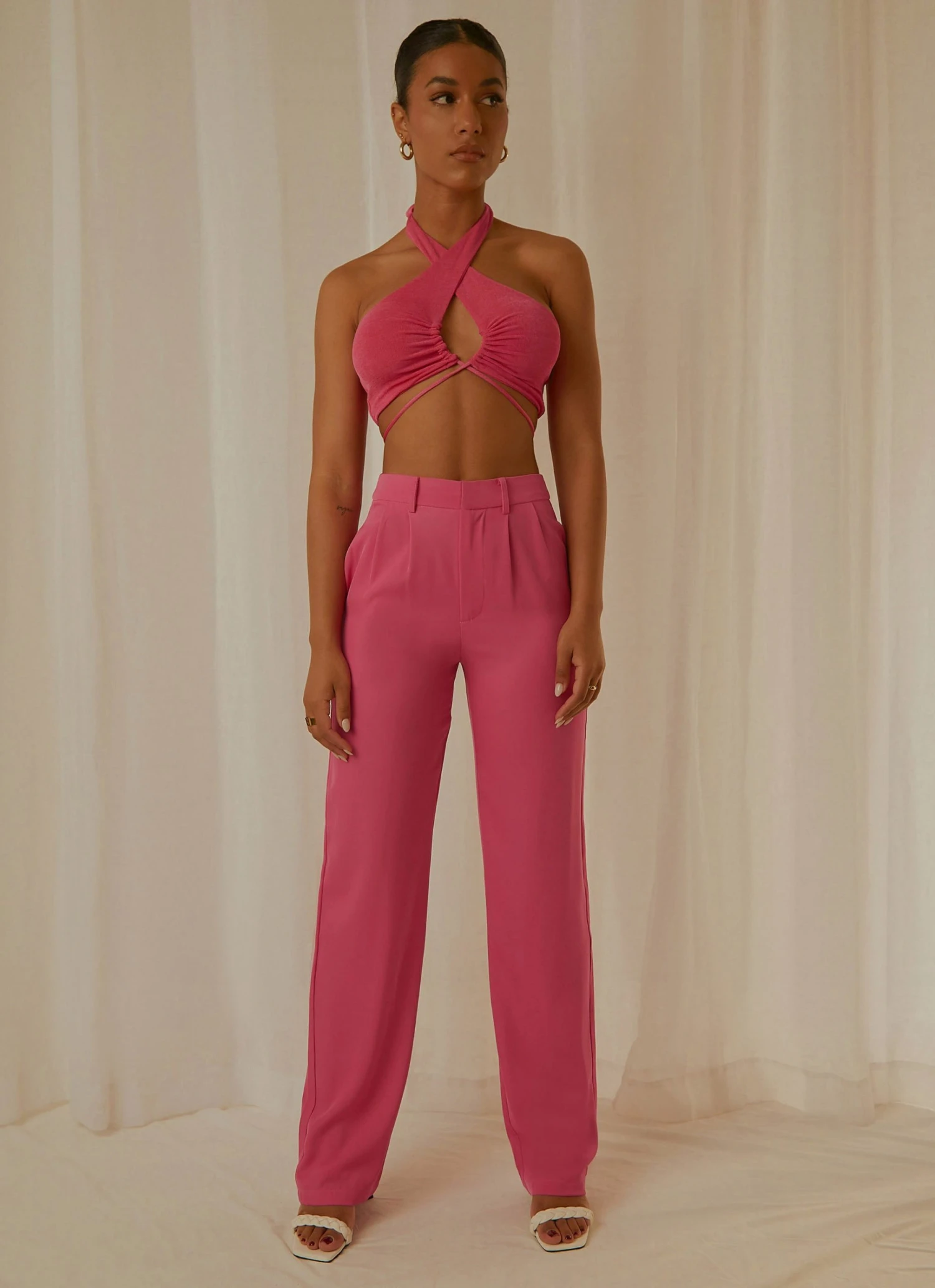 Peppermayo Exclusive Harlow Crop Top - Pink 4 Peppermayo Exclusive Harlow Crop Top - Pink