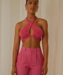 Peppermayo Exclusive Harlow Crop Top - Pink 9 Peppermayo Exclusive Harlow Crop Top - Pink