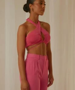 Peppermayo Exclusive Harlow Crop Top - Pink 10 Peppermayo Exclusive Harlow Crop Top - Pink