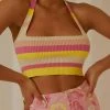 Peppermayo Exclusive Jagger Knit Crop - Sherbert Stripe 2 Peppermayo Exclusive Jagger Knit Crop - Sherbert Stripe