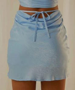 Peppermayo Exclusive Weekend Plans Mini Skirt - Sky
