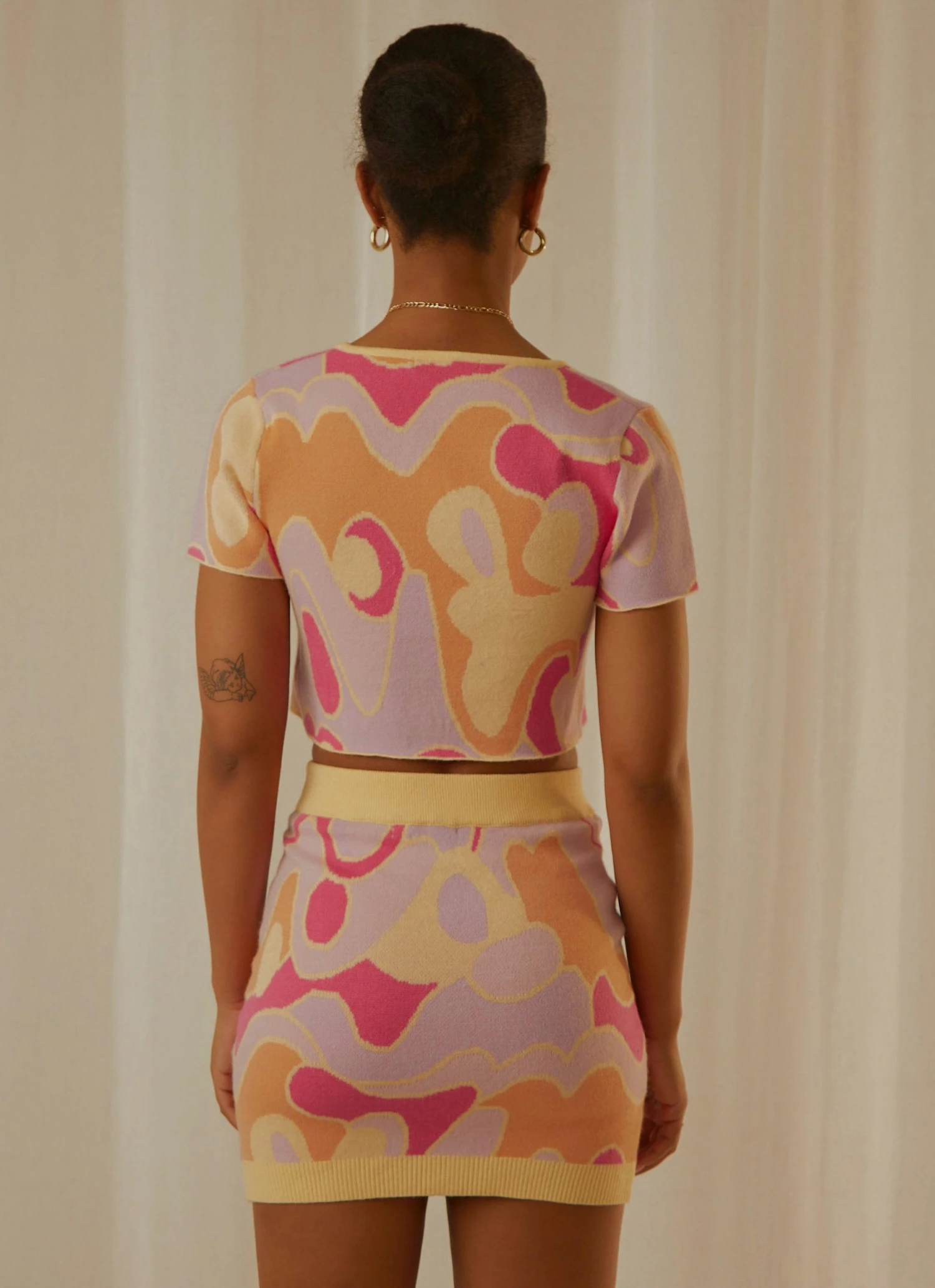 Peppermayo Exclusive New & Most Loved On The Record Knit Tie Top - Psychedelic 7 Peppermayo Exclusive New & Most Loved On The Record Knit Tie Top - Psychedelic