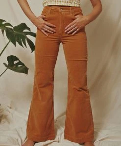 Rolla's Eastcoast Flare Pants - Tan Cord New & Most Loved 11 Rolla's Eastcoast Flare Pants - Tan Cord New & Most Loved