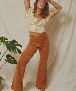 Rolla's Eastcoast Flare Pants - Tan Cord New & Most Loved 9 Rolla's Eastcoast Flare Pants - Tan Cord New & Most Loved