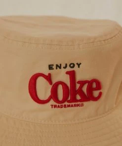 American Needle Pignment Coke Bucket Hat - Ivory New & Most Loved