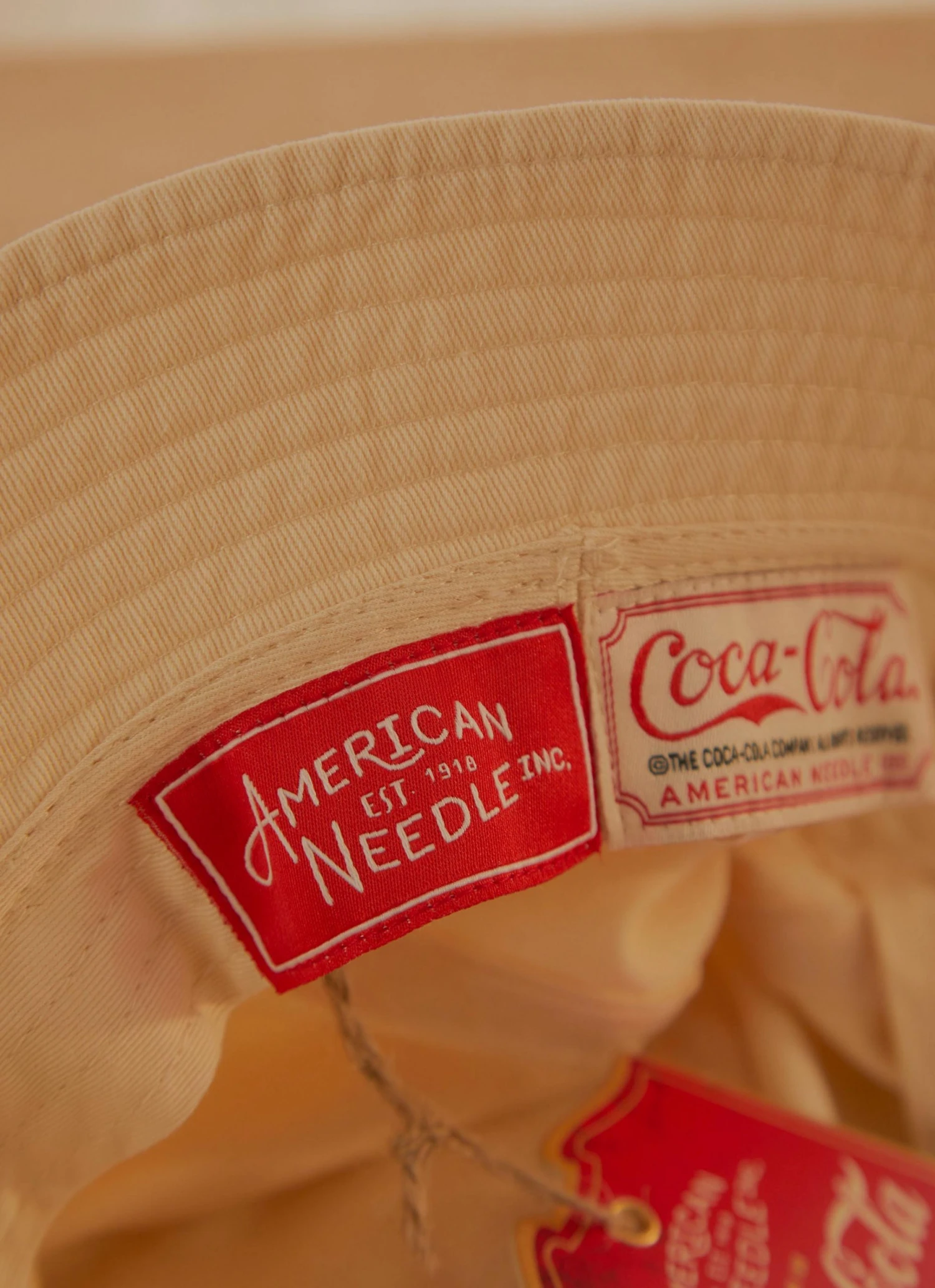 American Needle Pignment Coke Bucket Hat - Ivory New & Most Loved 7 American Needle Pignment Coke Bucket Hat - Ivory New & Most Loved