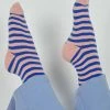 Peppermayo Say So Socks - Blue Stripe New & Most Loved 2 Peppermayo Say So Socks - Blue Stripe New & Most Loved