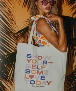 Peppermayo Exclusive Peppermayo Lover Canvas Tote - Multi New & Most Loved