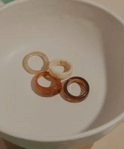 Peppermayo Sweet Emotions Ring Set - Neutrals New Accessories