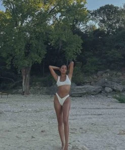 Vacancy Supply Foreshore Bikini Top - Coconut Milk