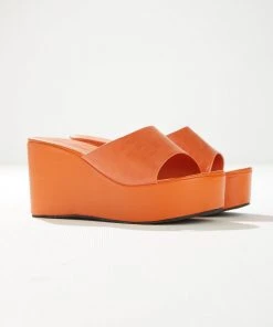 Cult Avenue Villa Playa Mule Heel - Tangerine Croc New & Most Loved 12 Cult Avenue Villa Playa Mule Heel - Tangerine Croc New & Most Loved