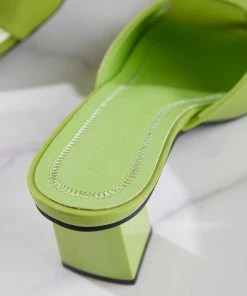 Cult Avenue New & Most Loved Dixie Mule Heel - Lime Green