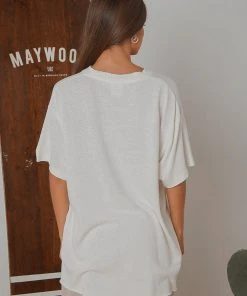 Afends Courtney Love Hemp Oversized Tee - Off White 6 Afends Courtney Love Hemp Oversized Tee - Off White