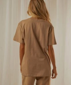 Nude Lucy Nude Classics Slogan BF Tee - Mocha 13 Nude Lucy Nude Classics Slogan BF Tee - Mocha