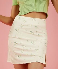 Peppermayo In The Park Mini Skirt - Cream