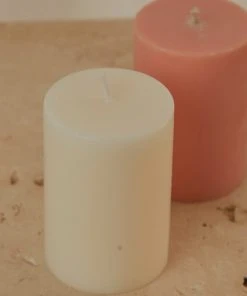 Candle Co Moreton Eco Slim Pillar- 5cm X 7.5cm - Ivory New & Most Loved