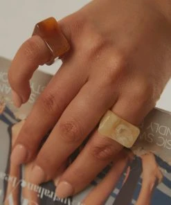 Peppermayo New & Most Loved On My Mind Resin Ring - Ivory