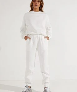 Peppermayo Exclusive It Crowd Trackpants - White New & Most Loved