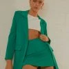 Peppermayo Exclusive Vintage Town Mini Skirt - Jade Green New & Most Loved