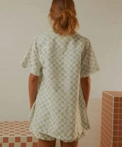 Cools Club New & Most Loved Safari Shirt - Sage Checker 13 Cools Club New & Most Loved Safari Shirt - Sage Checker